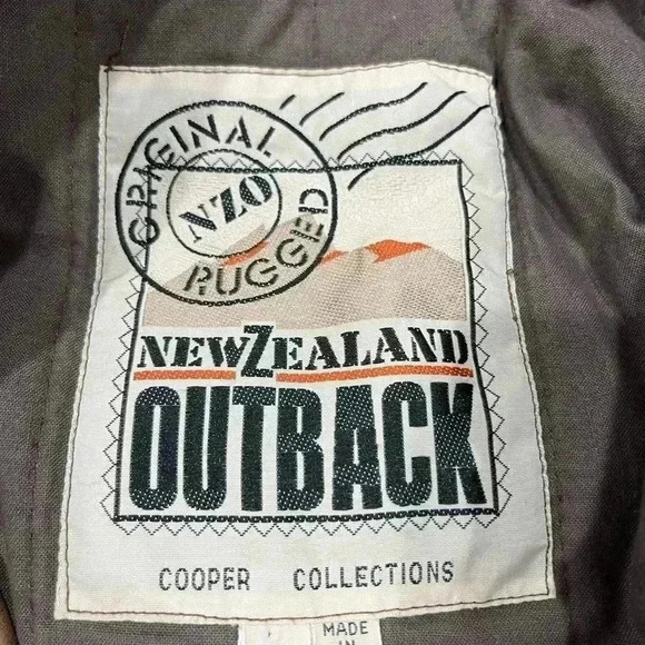 NZO New Zealand Outback brown Leather bomber jacket - Picture 9 of 11